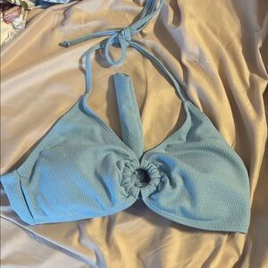 NWOT blue bikini top MEDIUM